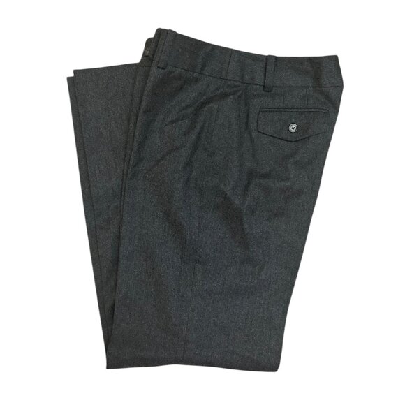 Ann Taylor Women's Sz. 8 Grey Charcoal Wool Cashmere Blend Fully Lined Pants NWT - Picture 4 of 8